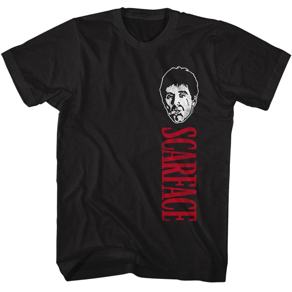 Scarface Classic Movie Logo Tony Smoking Cigar Men T Shirt S