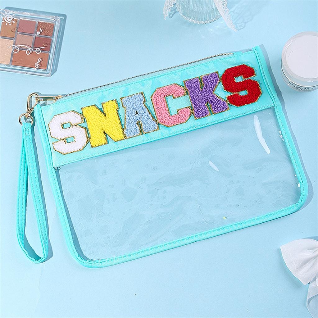 Clear Makeup Bag Travel Toiletry for Women, Transparent Cosmetic Pouch with Multiple Compartments