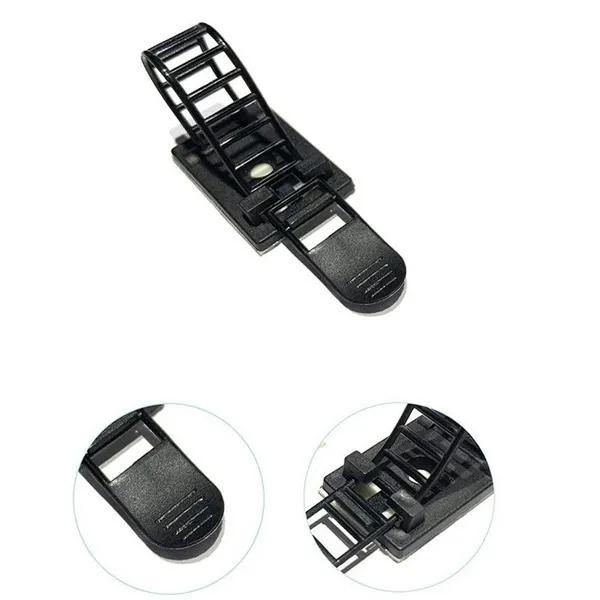 10/20 st buntbandsfäste Justerbara klämmor Självhäftande rem Fixhållare Plast Nätverkskabel Nätsladd Bil Organizer Clamp