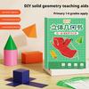 Pull String 3D Geometry Learning Book Childrens DIY Solid Books Solids Geometric Models Space Thinking Training Game