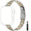 Two-tone Stainless Steel Bracelet For Apple Watch 38/40/41/42/44/45/46/49mm Series 1-10 & SE Metal Wristband for IWatch Series