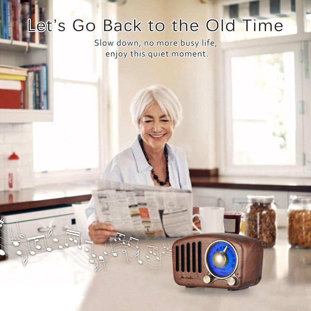 

Strong Bass Enhancement Vintage Radio Portable Fm Radio New Bluetooth speaker Home
