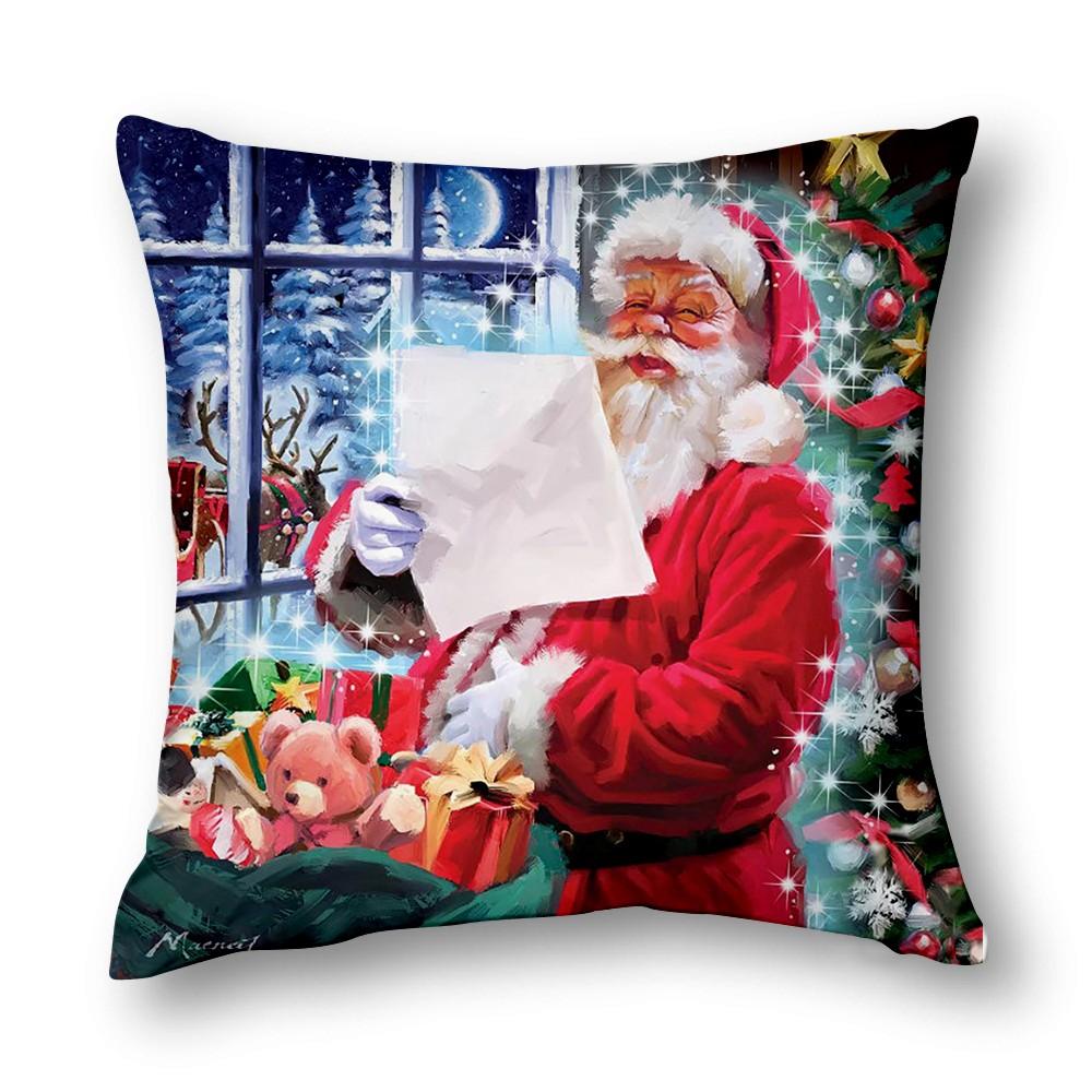 Christmas Decor Cushion Cover Sofa Decor Cushion Cover Bed Decor Pillow Cover Home Decor 40X40 45X45 50X50 60X60Cm