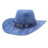 New spring and summer men's and women's peach heart top hard cowboy hat jazz hat ethnic style western cowboy hat