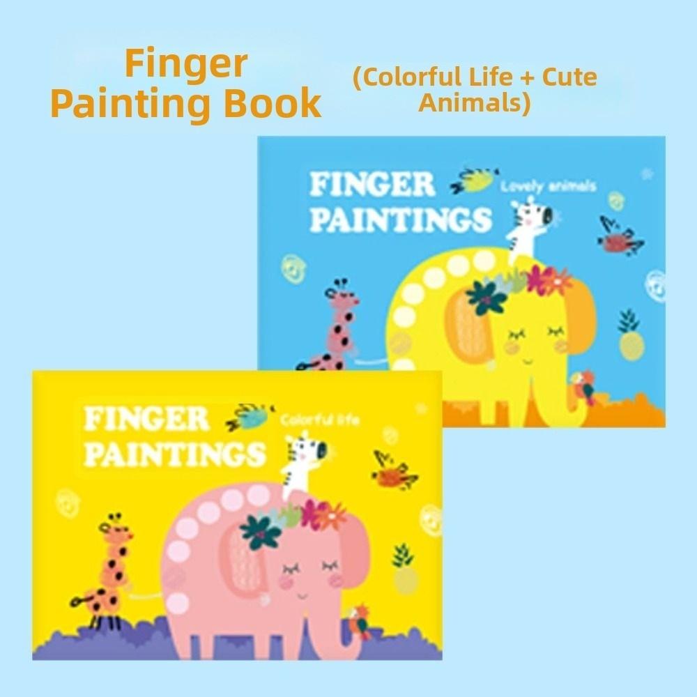Cartoon Animal Finger Art Drawing Book Handmade Graffiti Drawing Toys  Art Designer