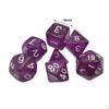 7 Pieces Solid Acrylic Polyhedral Dices D20,D12,D10 (00-90 and 0-9),D8,D6 D4. for Entertainment