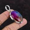 Regenbogen Solar Quarz Druzy Edelstein Anhänger handgemachte Boho Stil Schmuck 925 Sterling Silber Anhänger eleganter Anhänger Silber Schmuck für Geschenk