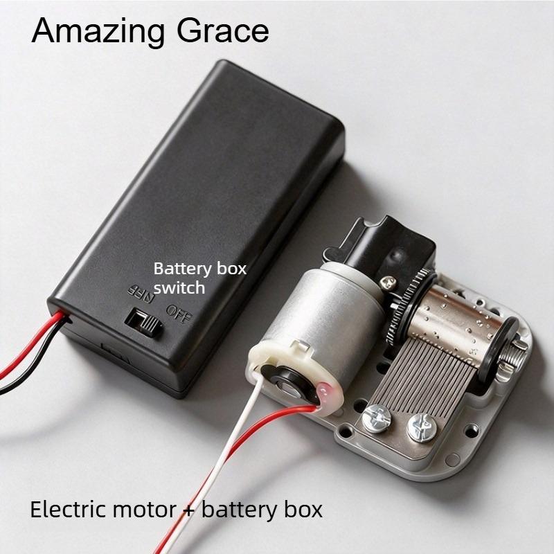 1,5V Elektrisches Spieluhrwerk Metall Mini DIY Geschenk Musik Mechanisch Dekorativ Sammlerstücke für Mädchen Jungen Freund Geburtstag Geschenke