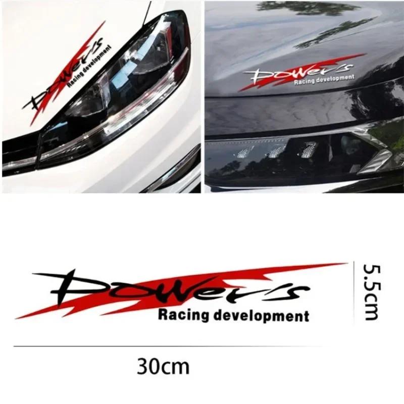 NEW Racing Development Car Sticker Stylish Power's Racing Development Sports Sticker Car Reflective Waterproof Decal