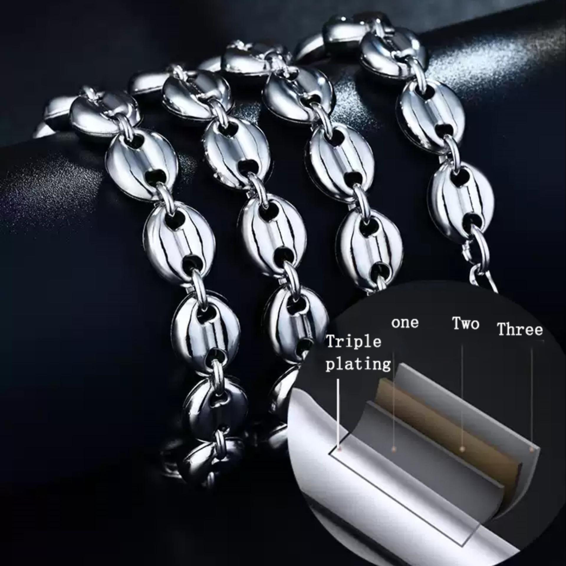 S925 Sterling Silver Pig Nose Necklace