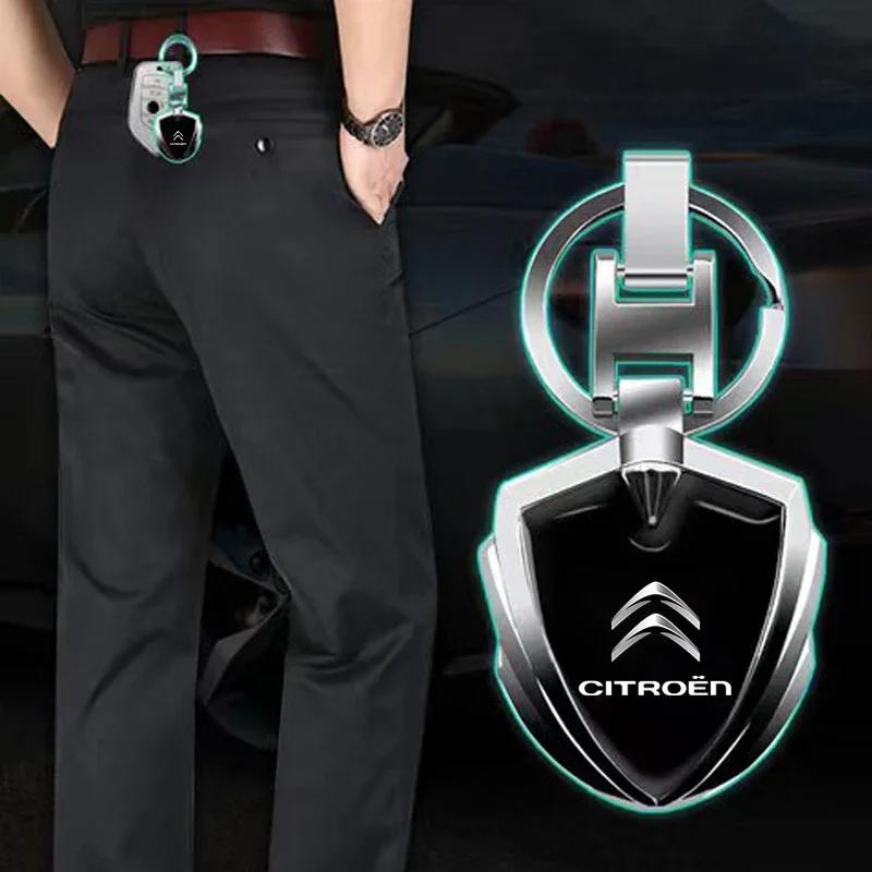 1 Stück 3D Metalllegierung Auto Schlüsselanhänger Emblem Abzeichen Zubehör für Citroen C4 C3 C5 C1 C2 Berlingo Celysee Cactus Picasso Aircross