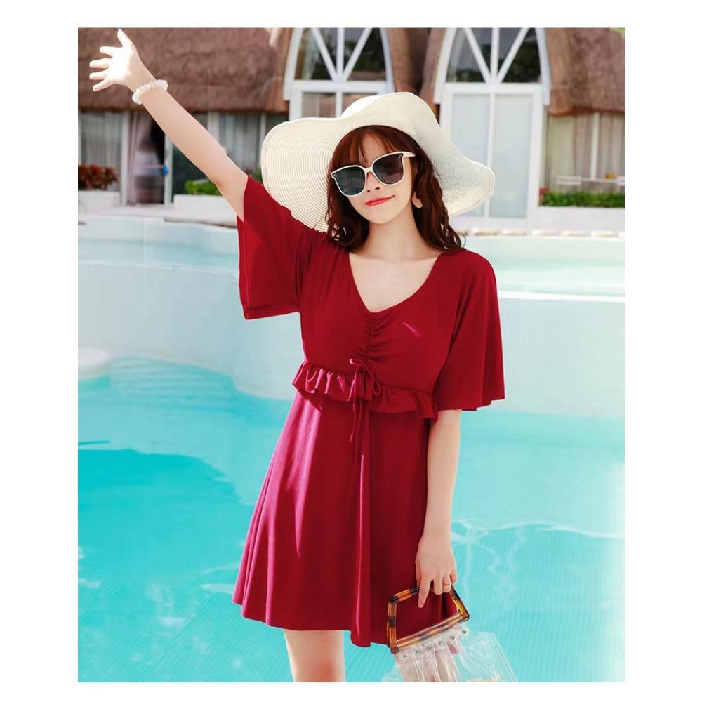 Large Size Swimsuit To Cover The Belly Increase The Belly To Cover The Belly Loose Long and Fat Swimsuit