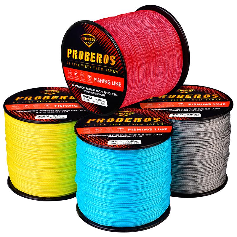 9-Strand 300m PE Braided Fishing Line for Rock and Sea Fishing