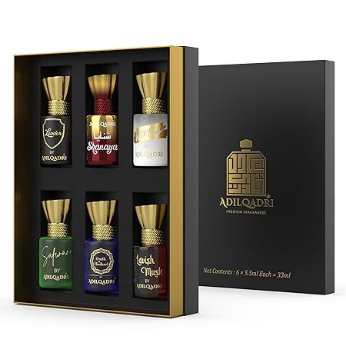 

Assorted Luxury Non Alcoholic Roll-On Attar Perfume Collection for Men & Women Long-Lasting Fragrance Set Gift Hamper| 6 Bottles of 5.5ml Each