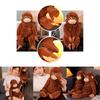 Grande Peluche Scimpanzé con Braccia Lunghe Animale di Peluche Realistico Alto 66 cm