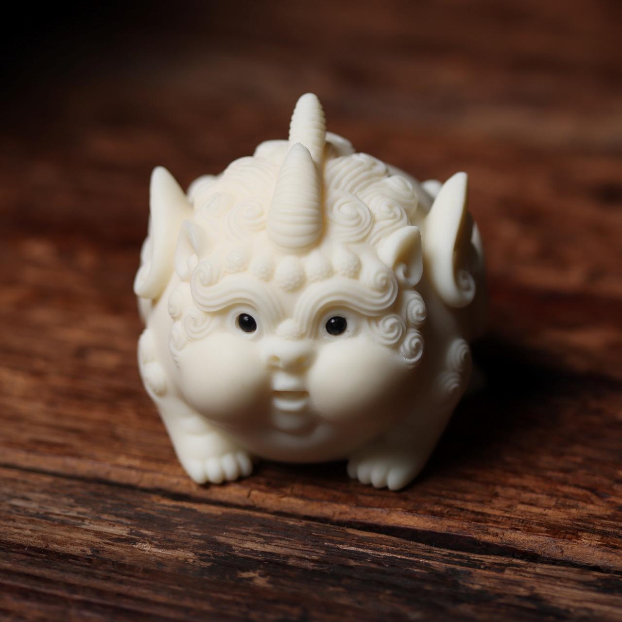 

Украшение из слоновой кости «Фруктовый пиксиу» для гостиной, домашнего декора, китайского стиля, лепки животных, фэн-шуй, сувениры на новоселье