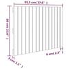 824836 vidaXL Wall-mounted Headboard Honey Brown 95.5x3x60 Cm Solid Pine Wood