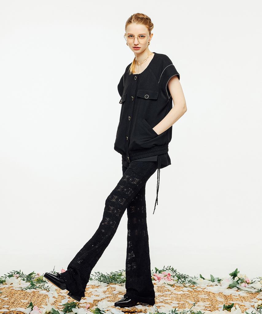 Pelimela Manuka Bootcut Lace Pants [Black]