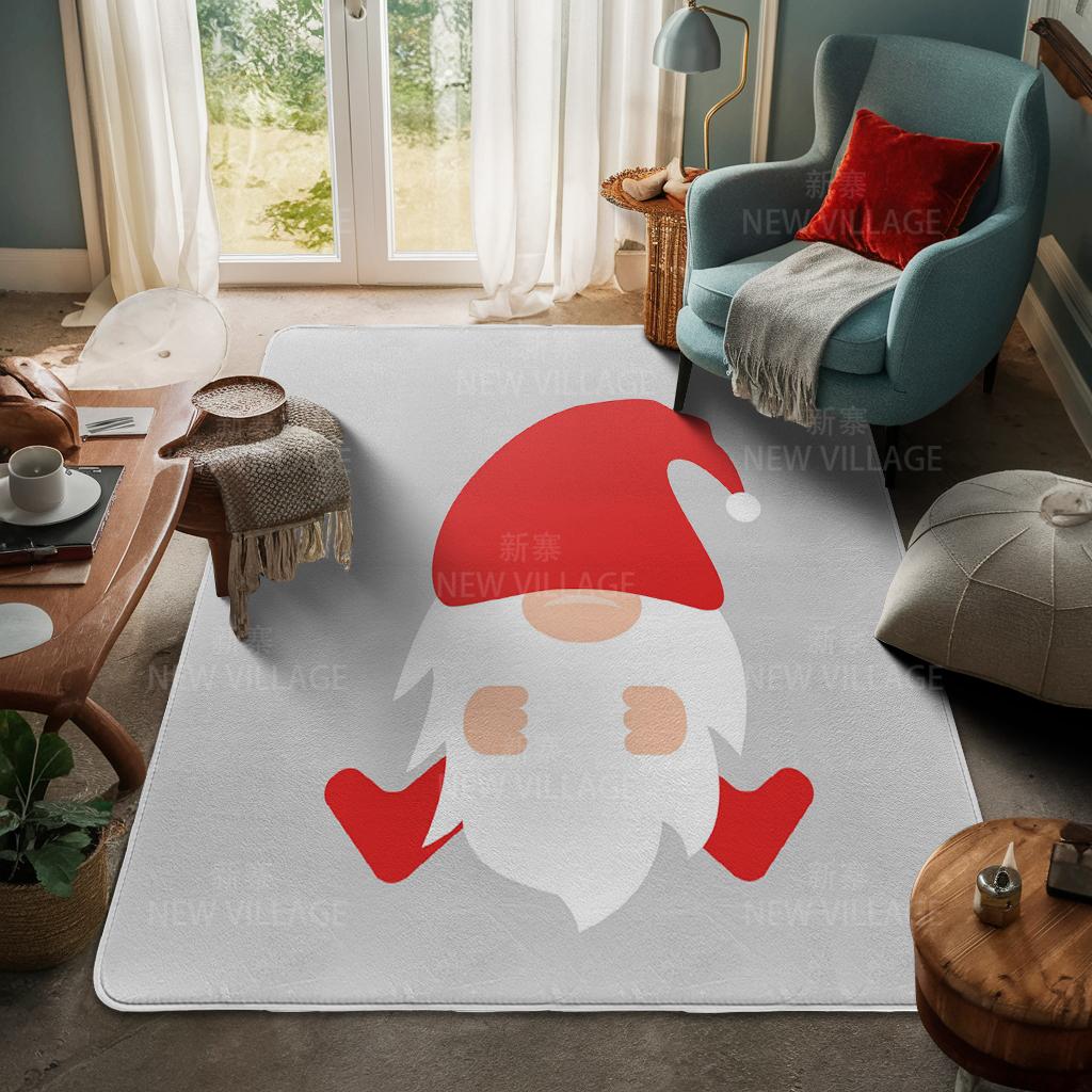 House Entrance Carpet Home Door Mat Living Room Bath Foot Bathroom Non-slip Water Absorption Rugs Bath Merry Christmas Winter