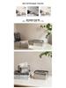 Modern Luxury Stainless Steel & Horsehair Tissue Box - Elegant Pull-Type Design for Living Room or Coffee Table Decor.