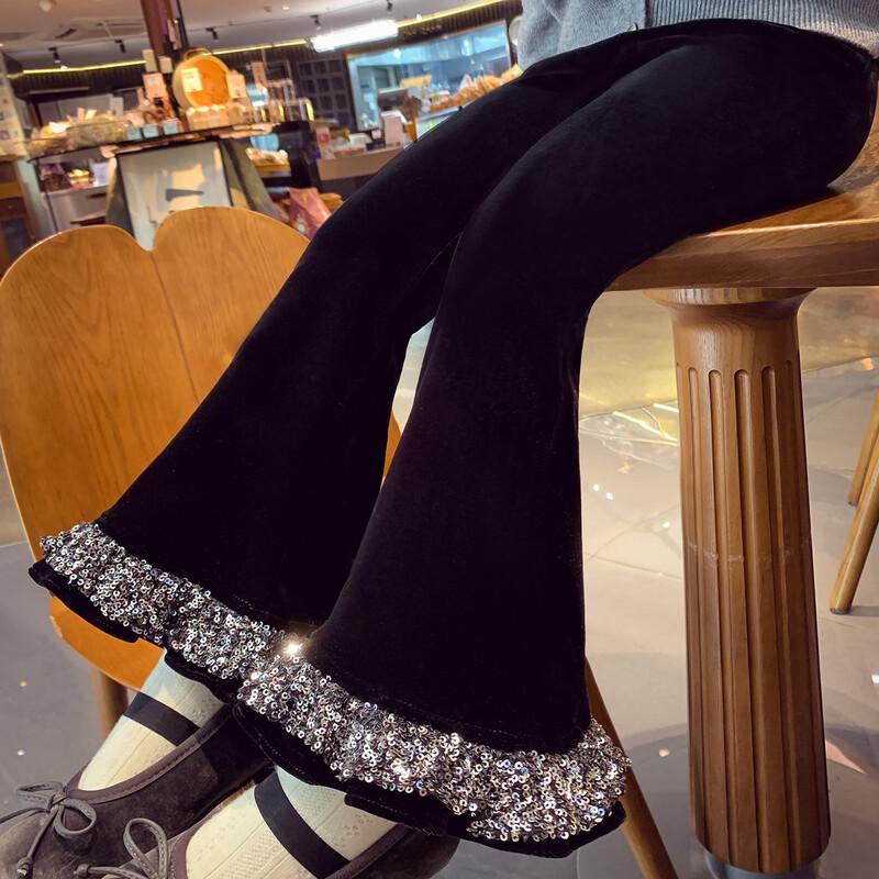 

Mimi Hello Girls Fashion Winter Flared Pants 130cm