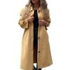 2025 Autumn/Winter Casual Woolen Coat Jacket - Solid Color with Buttons