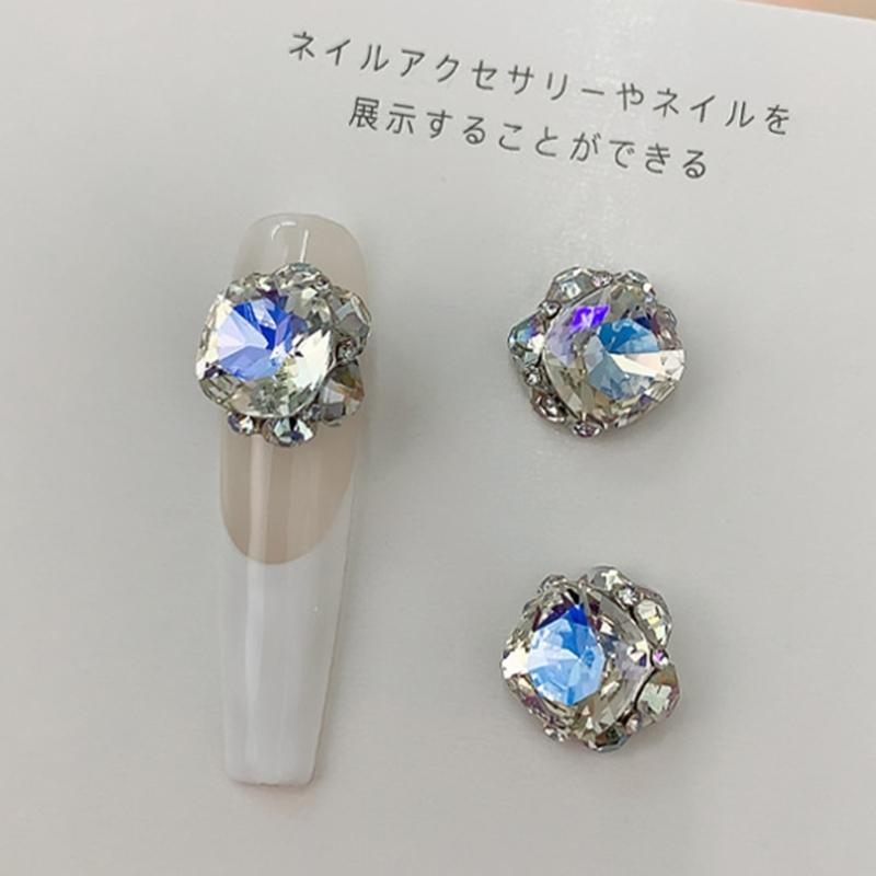 3PCS Pointed Back AB Rhinestones Set DIY Nails Art Decorations for Nails Clothing Shoes Bags Decoration Craft