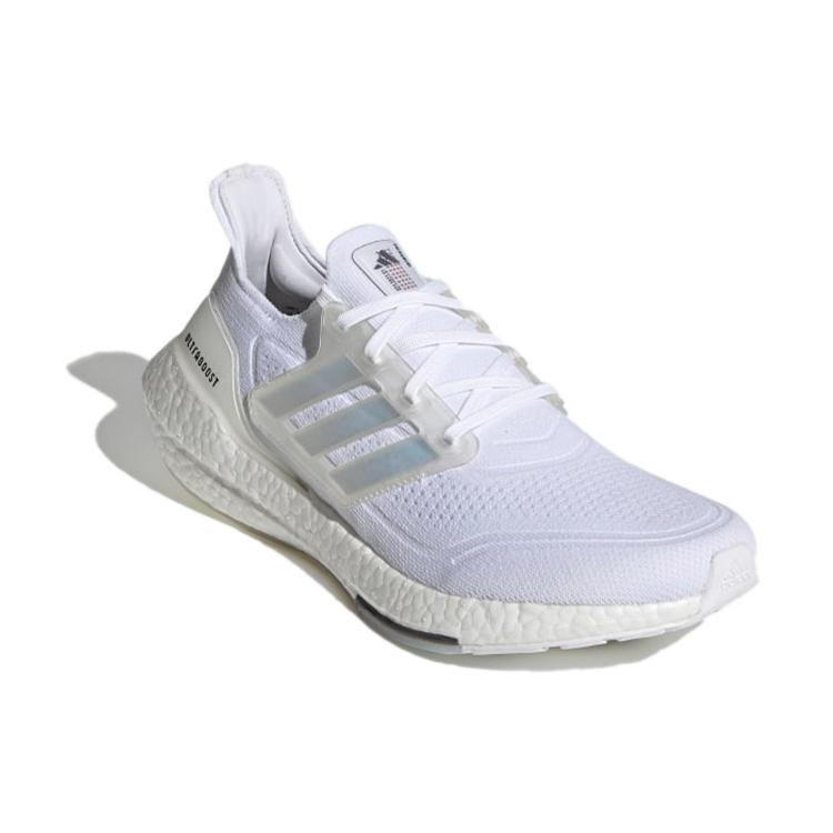 New Adidas Ultra Boost 21 White Iridescent Cage FY0846