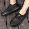 Men's Shoes Sandals Summer Work Shoes All Soft Genuine Leather Casual Walking Old-fashioned Men's Shoes Loafer