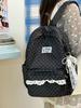 Schoolbag, Japanese-style girl's polka dot backpack, women's large capacity lightweight student backpack, cute cartoon new versatile backpack