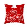 Christmas Pillow Cover Cartoon Letter Print Cushion Cover Office Sofa Pillow Cover Home