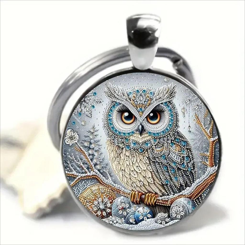 Owl Keychain For Purse Owl Purse Key Decoration For Women Stylish Wallet Jewelry Holder Key Ring Backpack Pendants For Bag