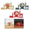 Deer Statues Reindeer Figurines Cabinet Desktop Centerpiece Animal Figure Elk Sculpture for