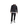 Nike Solid Color Logo Hooded Zip-Up Jacket Men Jackets Black FB7483-010