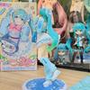 New  Hatsune Miku - Cat Eat Ver. -Kawaii Fashion Scene Model Collection Desk Toy Collectible Lovely Action Figure Birthday Gift