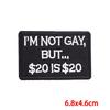 I Do Bite Warning Patch Pet Dog Motorcycle Biker Embroidery Patch Iron On Patches For Clothing