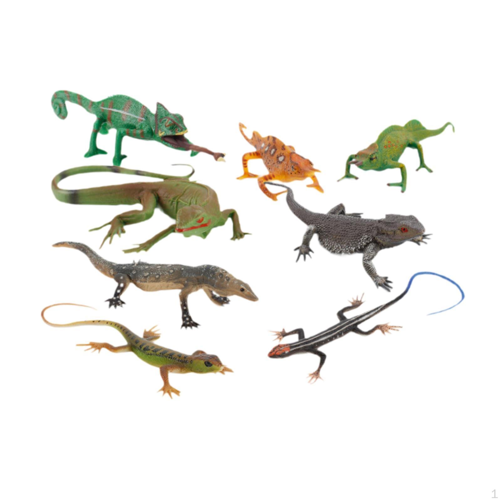 

8 шт. фигурки животных рептилий игрушки набор фигурок украшения фигурка для сумки с подарками
