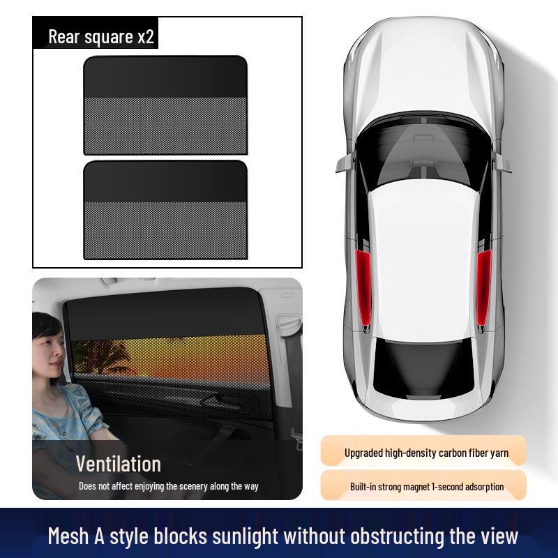 Universal Magnetic Car Sunshade Curtain for Children - Rear Window Blackout