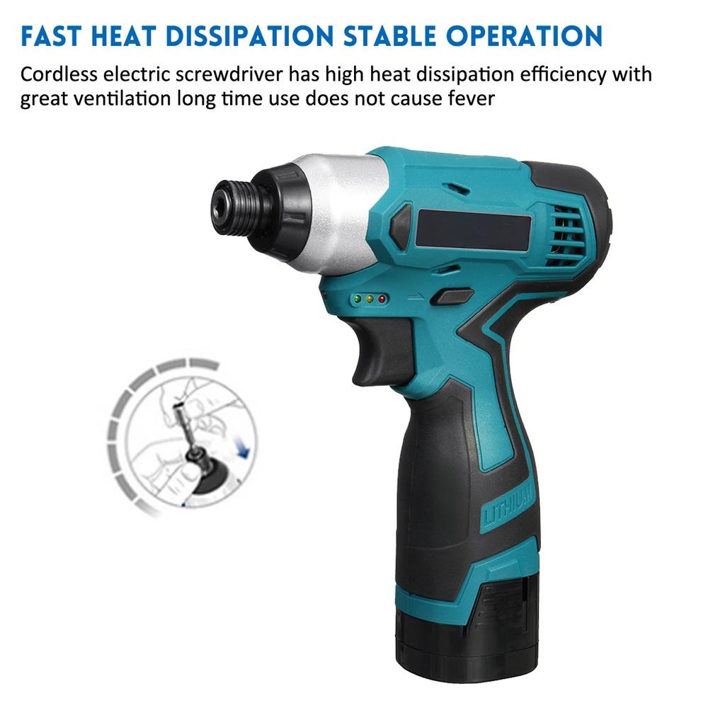 16.8V DC Wireless Impact Electric Cordless Screwdriver Power Tool New Electric Drill Drilling Machine Mini Hand Drill