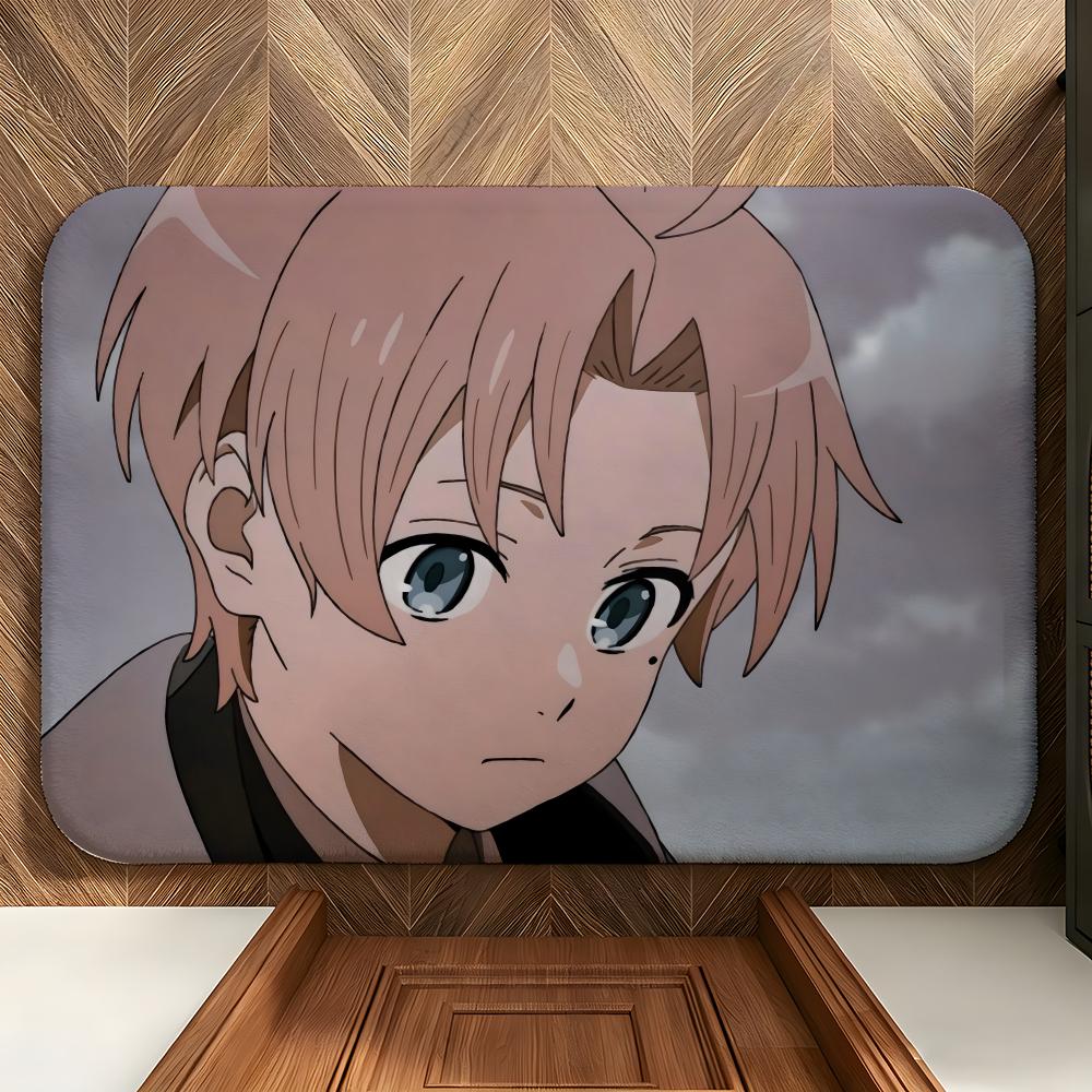 Anime M-Mushoku Tensei Floor Mat Soft Flannel Floor Mat  Suitable for Entryways, Living Rooms, Bedrooms, and Bathrooms