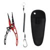 Stainless Steel Fishing Scissors - Multi-function Fishing Line Cutter with Split Ring Opener & Retractor