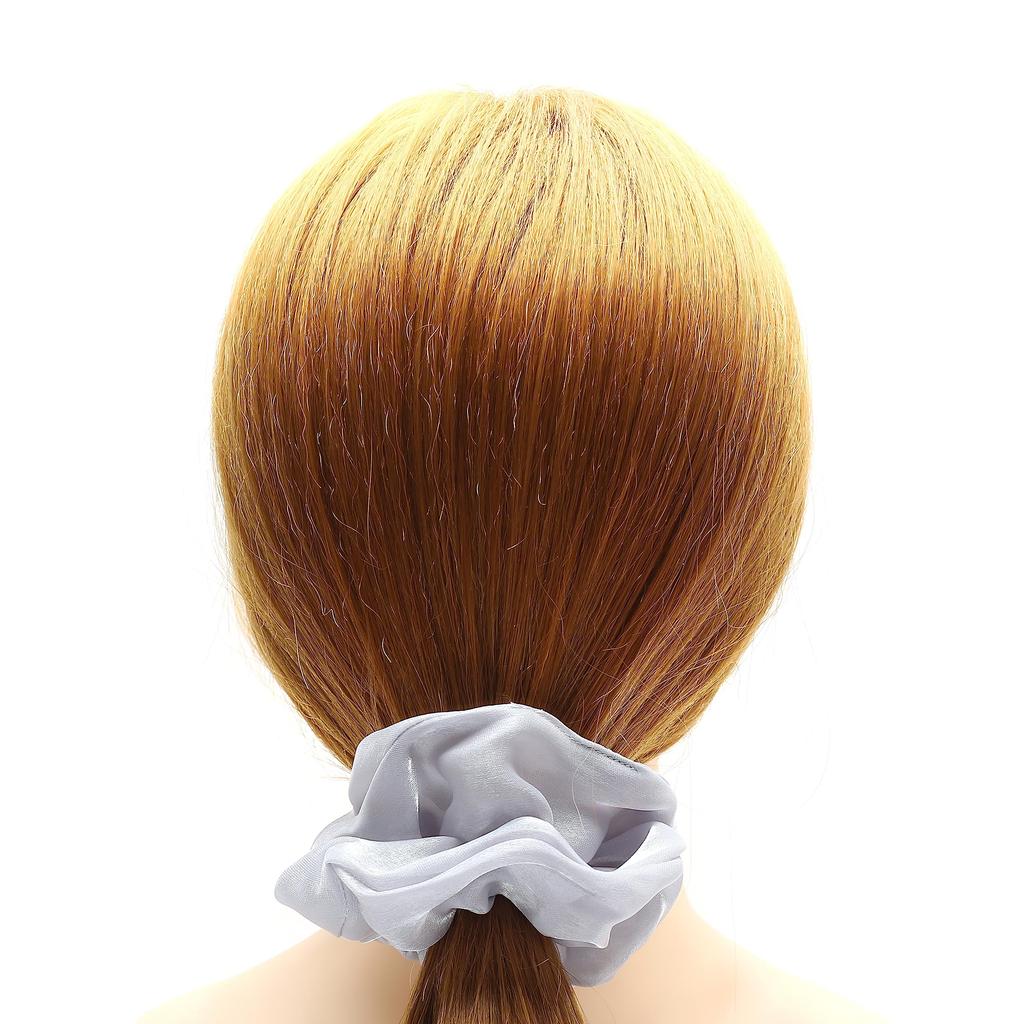 QinGoo Scrunchie Hair Organza Hair Adult Hair Stylish Korean 1 Gray Tie, Tie, Accessory, Style, Women's, Piece,
