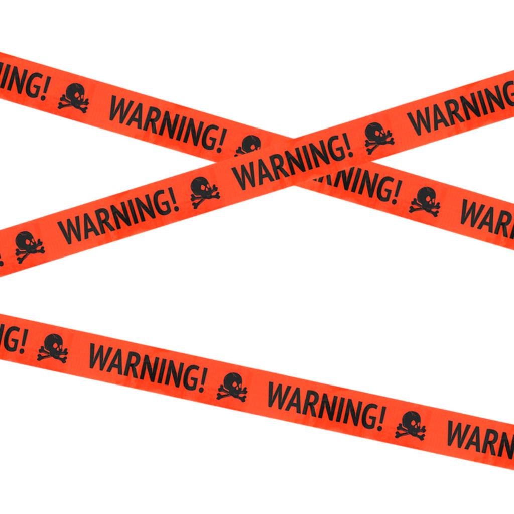 Halloween Theme Decoration Warning Line Isolation Belt Warning Danger Do Not Enter Warning Belt Customization