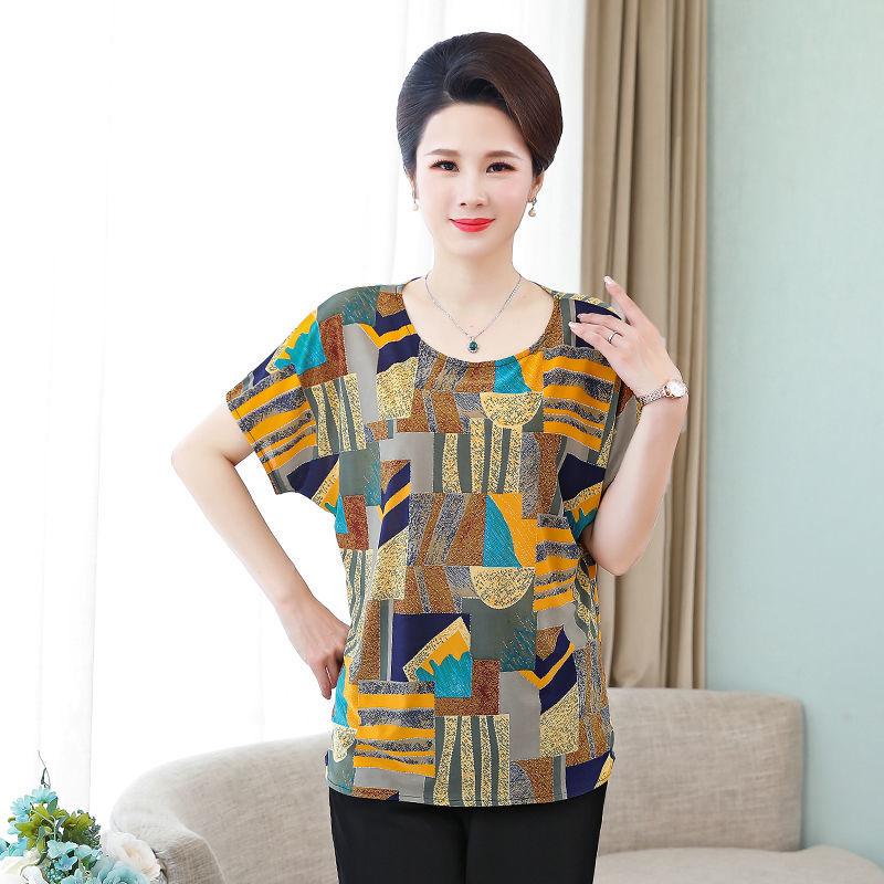 Dámské tričko s krátkým rukávem se stovkovým potiskem, módní, ležérní, volné, prodyšné topy