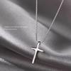 Glossy Cross Necklace Female Small Exquisite Cold Wind Advanced Sense Collarbone Chain Tide