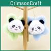 Adorable Plush Panda Keychain With Colorful Flower Design Soft Toy For Bags
