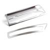 2Pc/Set Stainless Steel Center Radio Panel Trim Cover For BMW X5 E70 E71 08-13