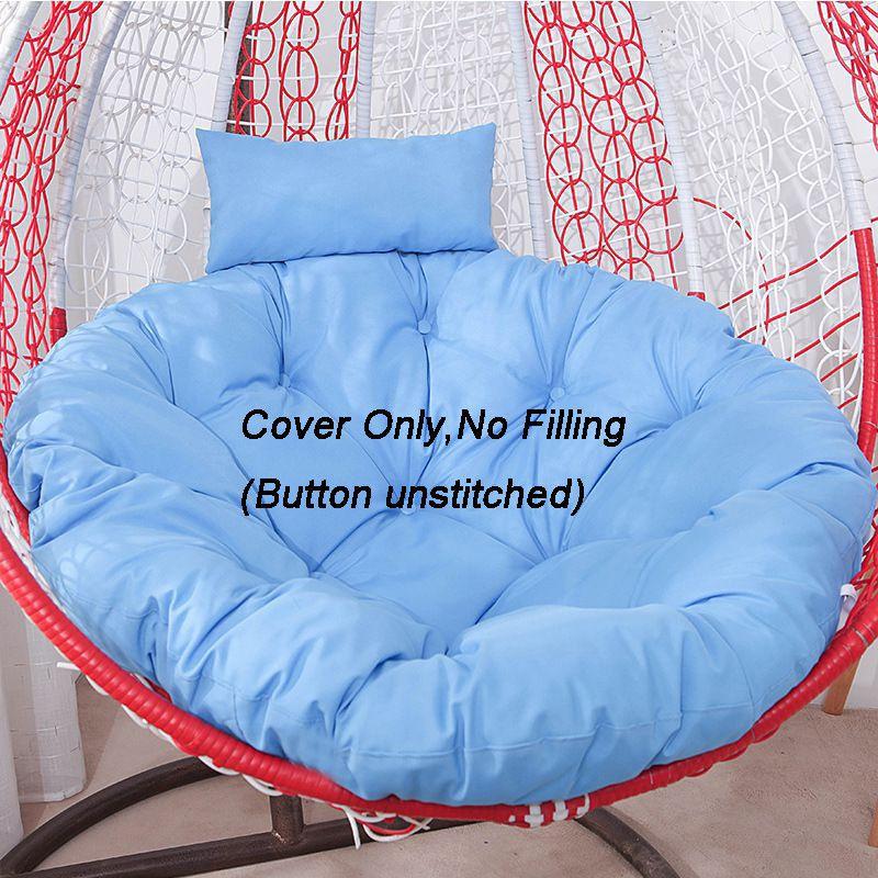 Rattan Swing Chair Cushion Hanging Egg Chair Soft Mat Pad Cover Inoutdoor Patio