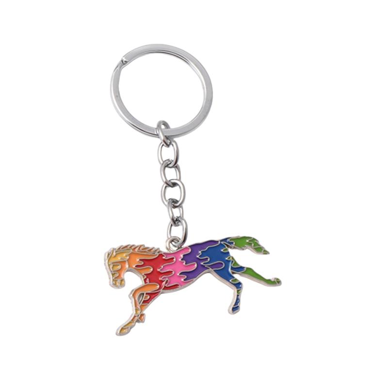 Creativity Zodiac Horse Metal 2026 Year Of The Horse Mascot Pendant Car Ornament Bag Hanging Decoration New Year Gifts