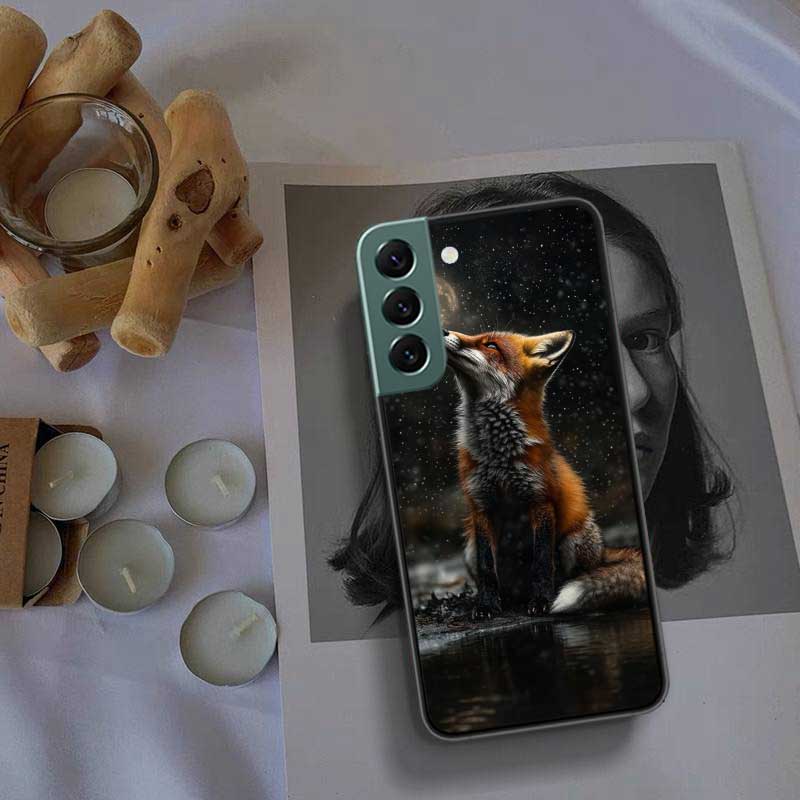 Red Fox Vulpes Phone Case For Samsung Galaxy S22 S25 Ultra S21 S10 Plus S26 Edge S20 S23 S24 FE Cover Silicone Soft TPU Clea